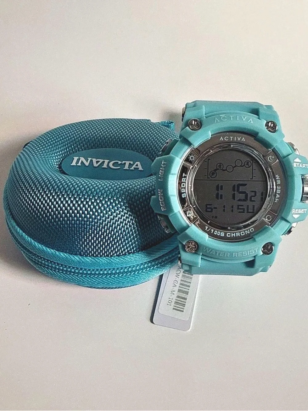 Invicta Activa Aqua Blue Digital Sports Watch with Chronograph